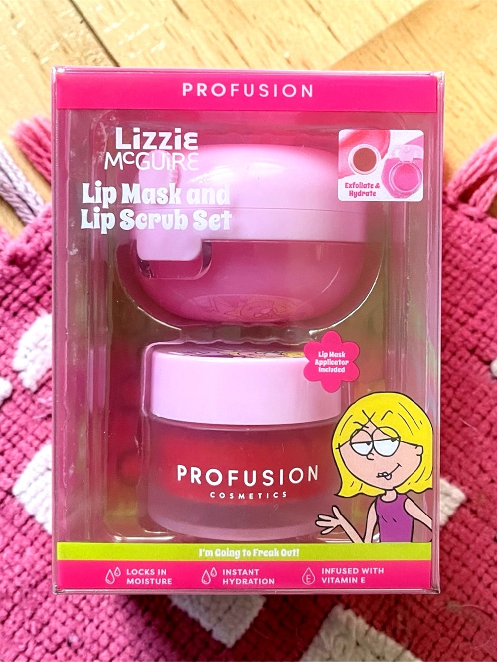 NEW Profusion Cosmetics Lizzie McGuire Lip Mask & Scrub Set